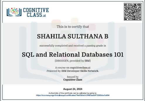 SQL Certification