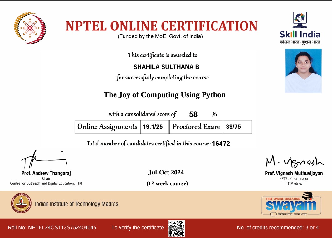 NPTEL Java Certification